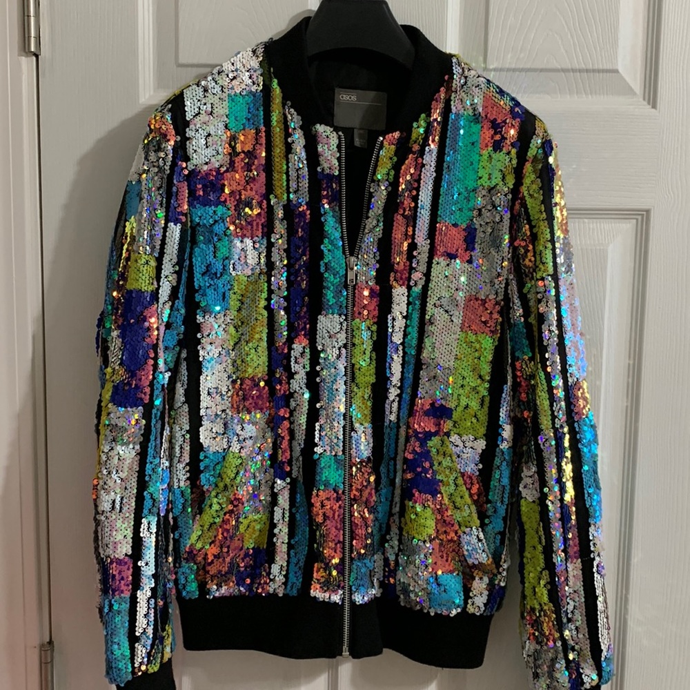 ASOS multi colored 2x small track jacket